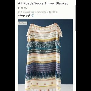 Anthropologie - All Roads Yucca Throw blanket